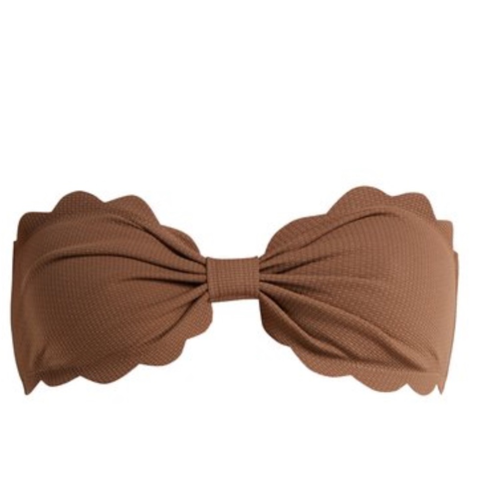 Marysia Swim Scalloped Bikini Top Bandeau NWT